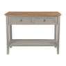 Sidetable met 2 laden - grijs 