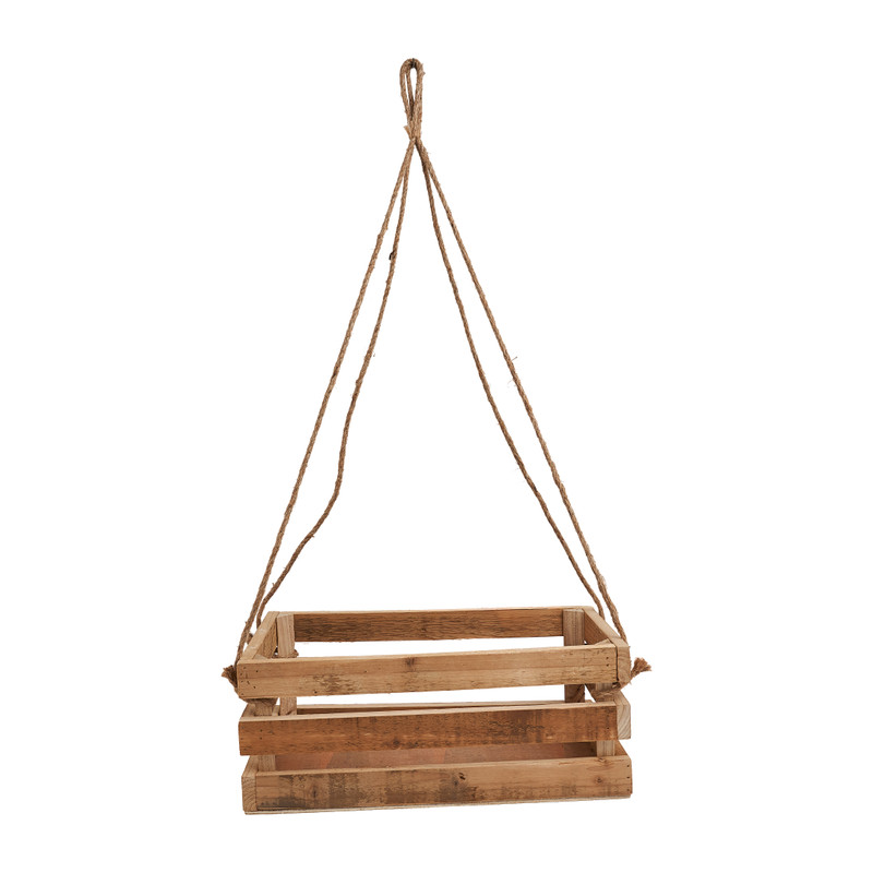 Houten krat hanger - 38x21x15 cm