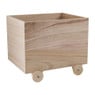 Speelgoedkist op houten wielen - 38x30x27 cm