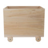 Speelgoedkist op houten wielen - 45x35x33 cm