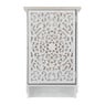 Halkastje FEZ - vintage look - 30x50x13,5 cm - wit