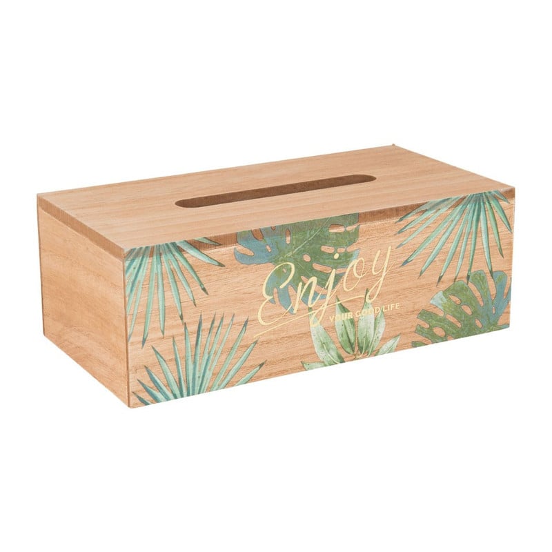 Tissuebox bladdecoratie - 26 x 13