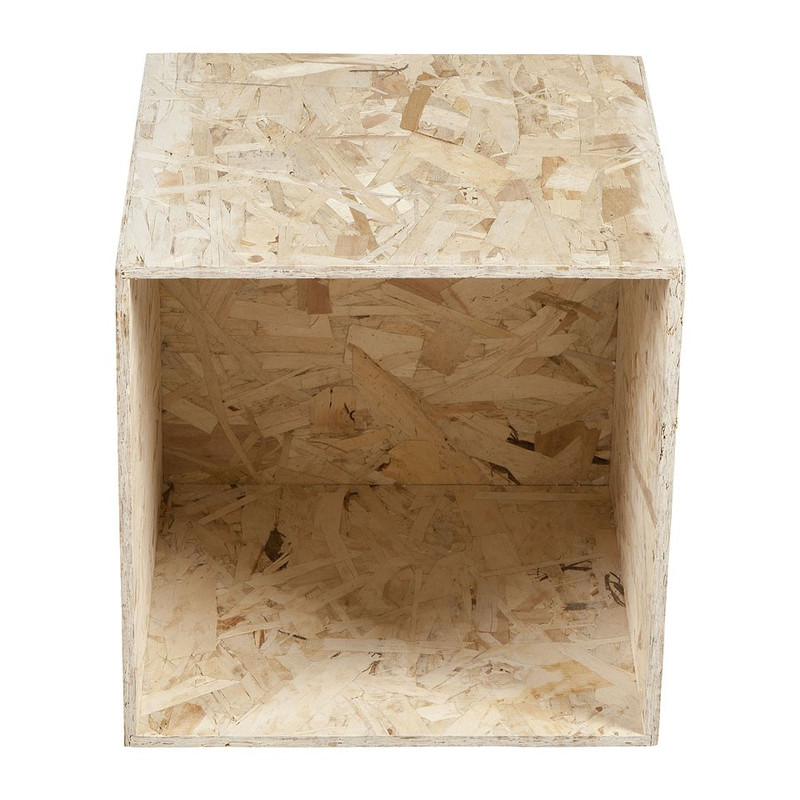 Kubus chipwood - 34x34x34 cm