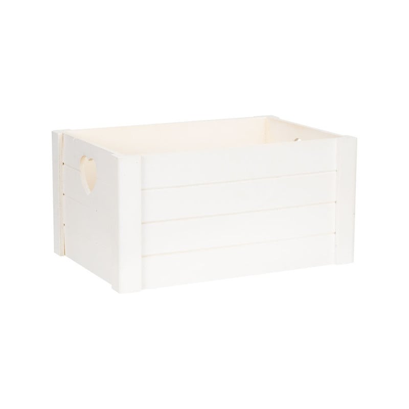 Opbergkistje met hartjes - 36x25x18 cm