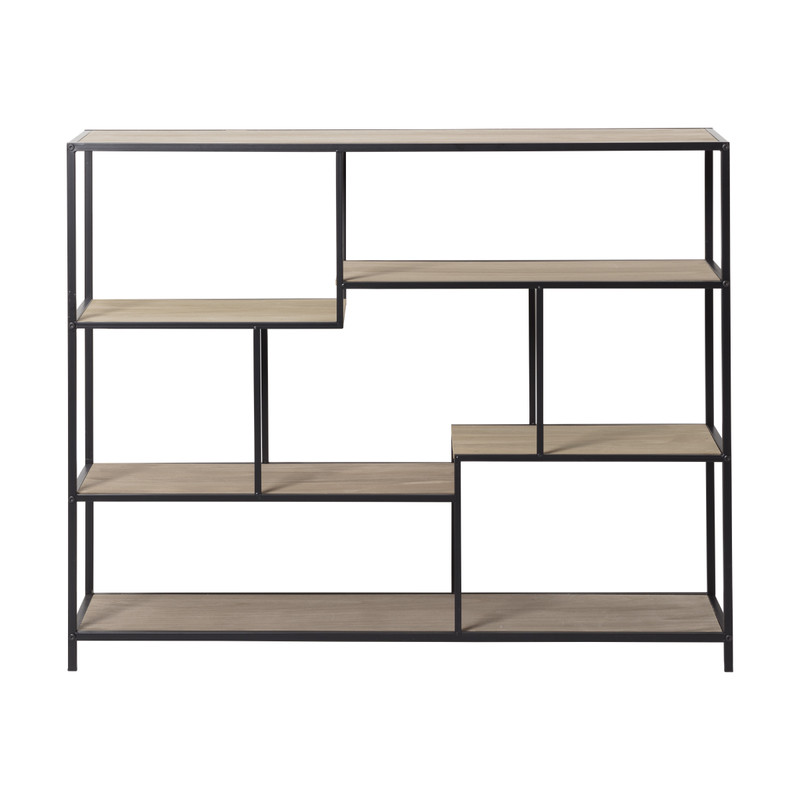 Vakkenkast Owen - metaal/MDF - 120x32x95 cm