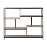 Vakkenkast Owen - metaal/MDF - 120x32x95 cm