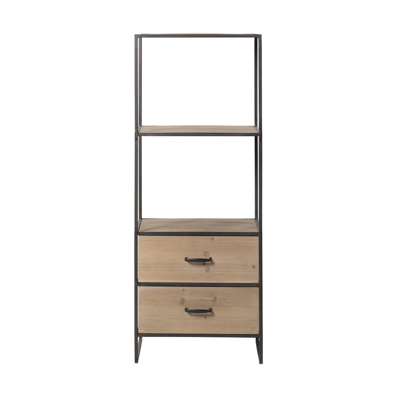 Boekenkast met 2 laden - 50x42x128 cm