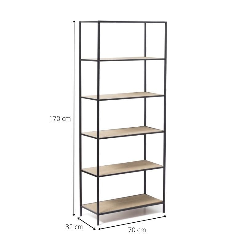 Boekenkast Duncan - 170x70x32 cm