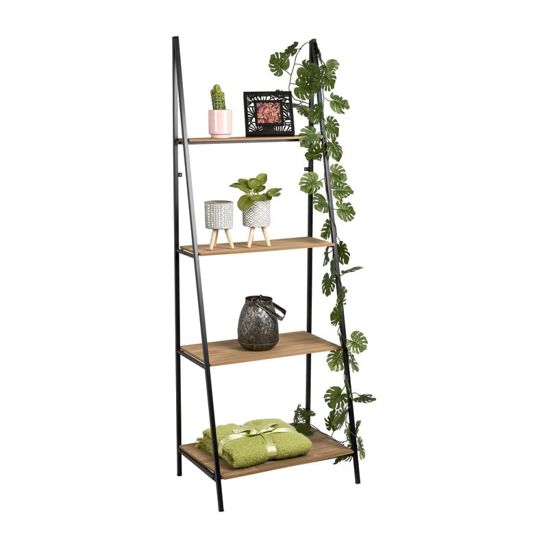 Ladder wandrek Otis met 4 planken - 60x42x170 cm