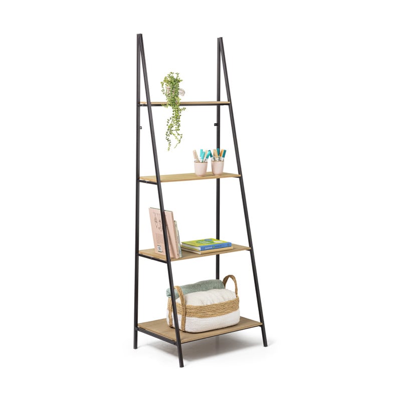 Ladder wandrek Otis met 4 planken - 60x42x170 cm