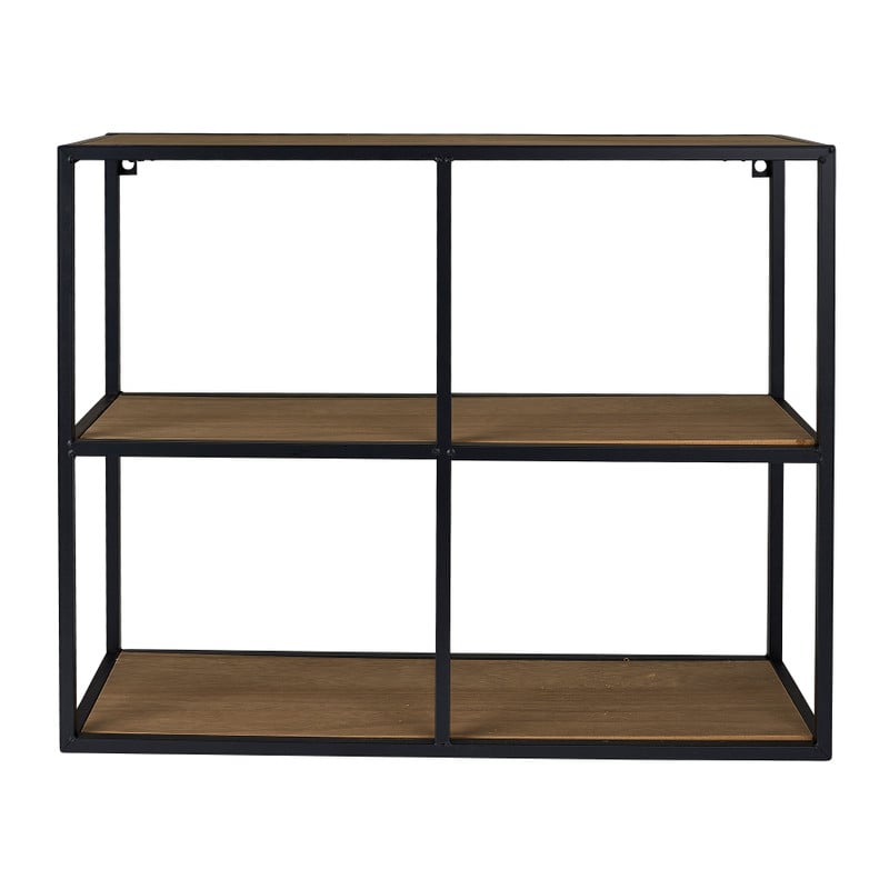 Wandkastje  met 3 planken - MDF/metaal - 63x20x50 cm
