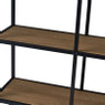 Wandkastje  met 3 planken - MDF/metaal - 63x20x50 cm