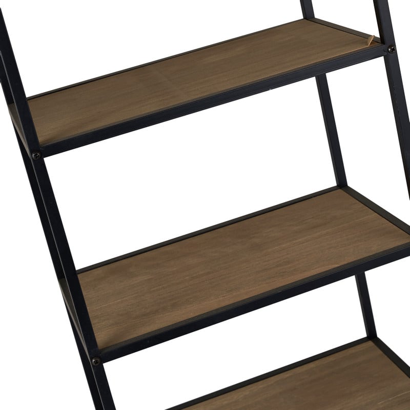 Wandkastje met 5 planken - MDF/metaal - 42x25x100 cm
