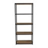 Wandkastje met 5 planken - MDF/metaal - 42x25x100 cm