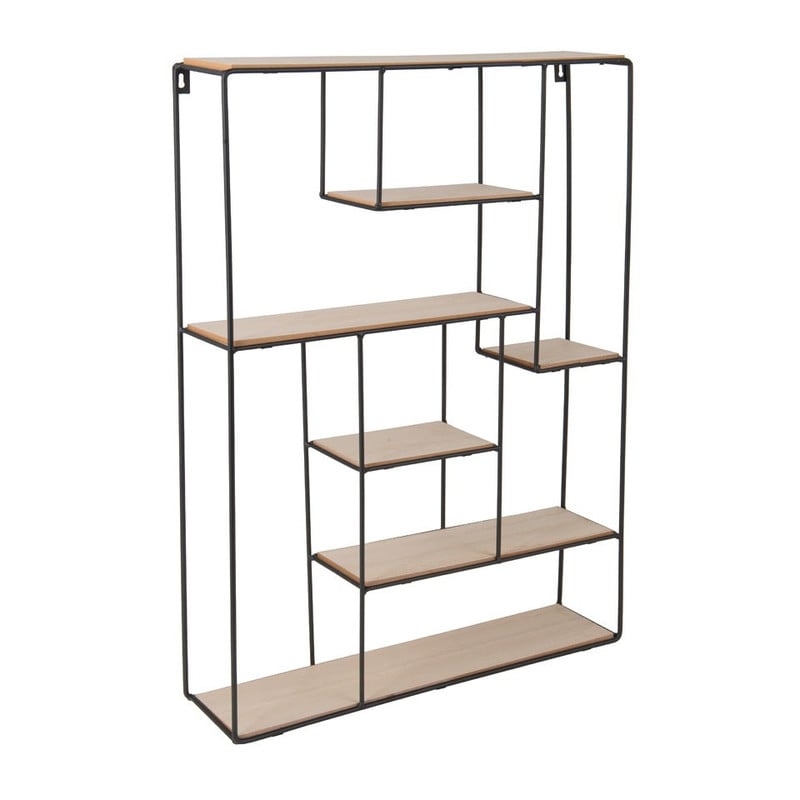 Wandkastje - 40x10x60 cm - zwart