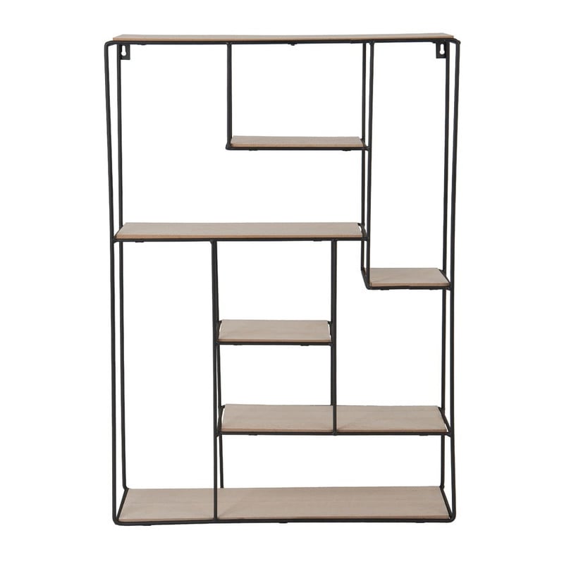 Wandkastje - 40x10x60 cm - zwart