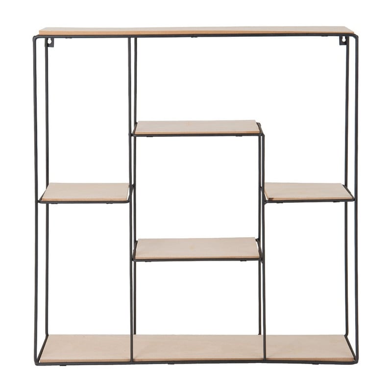 Wandkastje - 50x10x50 cm - zwart
