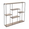 Wandkastje - 50x10x50 cm - zwart