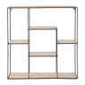 Wandkastje - 50x10x50 cm - zwart