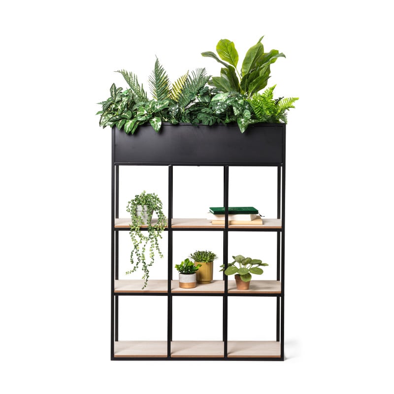 Vakkenkast met bloembak - 80x30x110 cm 