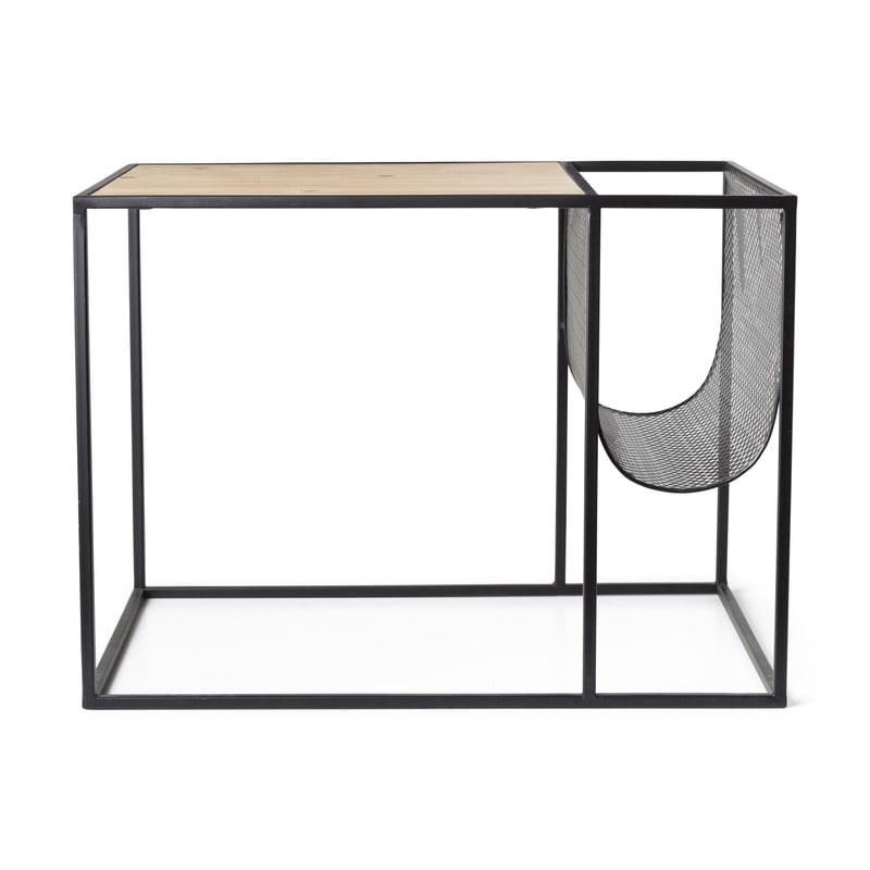Bijzettafeltje met tijdschriftenhouder - 55x40x40 cm