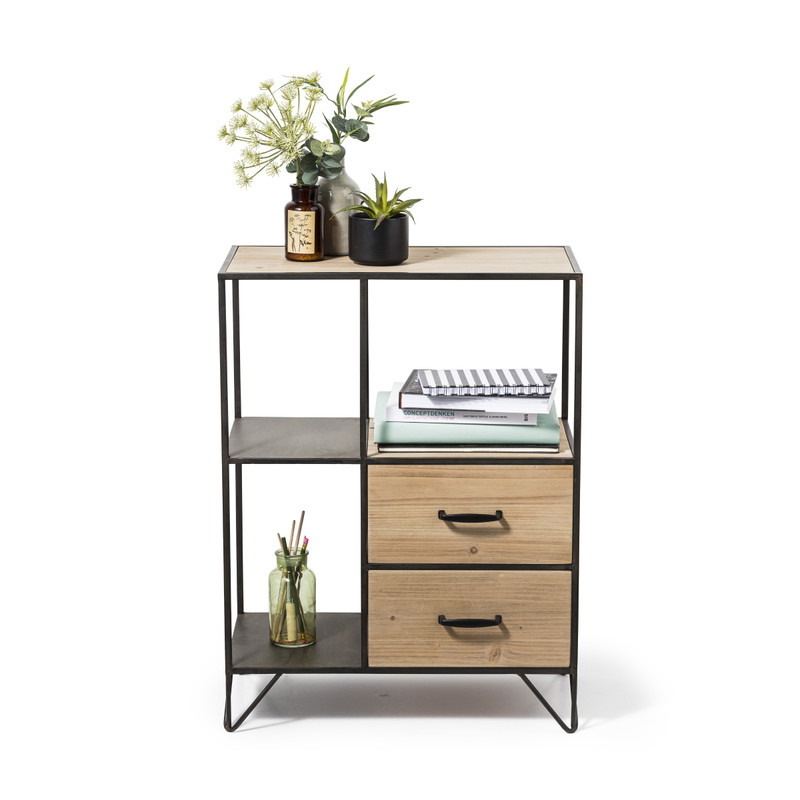 Vakkenkast met 2 laden - 79x59x32 cm