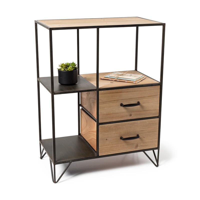 Vakkenkast met 2 laden - 79x59x32 cm