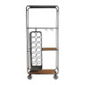 Wijnrek trolley - 60x33x141 cm 