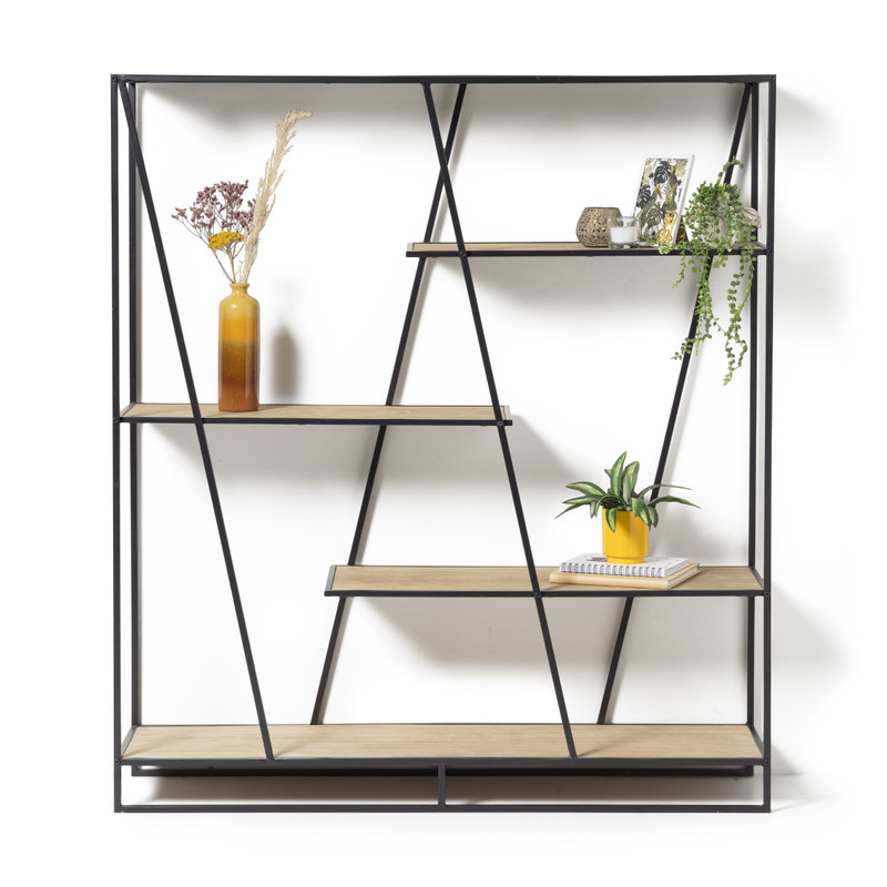 Vakkenkast zigzag - 122x33x137 cm  