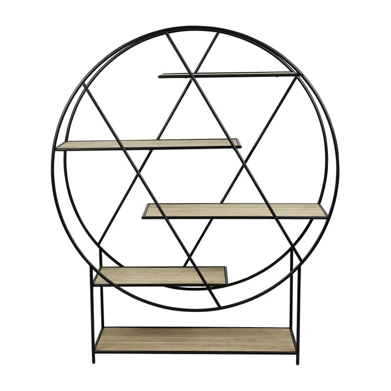 Vakkenkast zigzag - rond - 146x121x35 cm