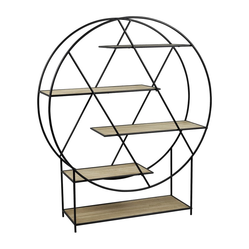 Vakkenkast zigzag - rond - 146x121x35 cm