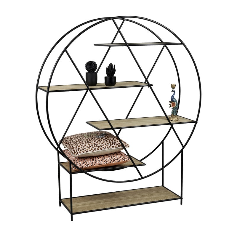 Vakkenkast zigzag - rond - 146x121x35 cm
