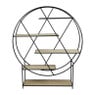Vakkenkast zigzag - rond - 146x121x35 cm