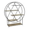 Vakkenkast zigzag - rond - 146x121x35 cm