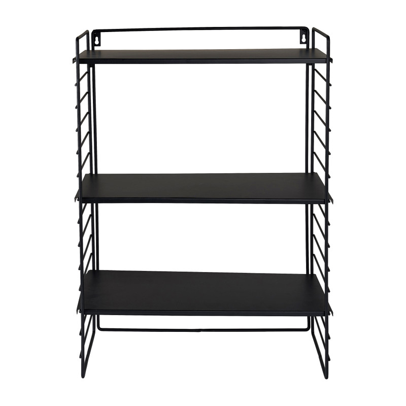 Wandkastje met 3 planken - verstelbaar - 44x22x60 cm 