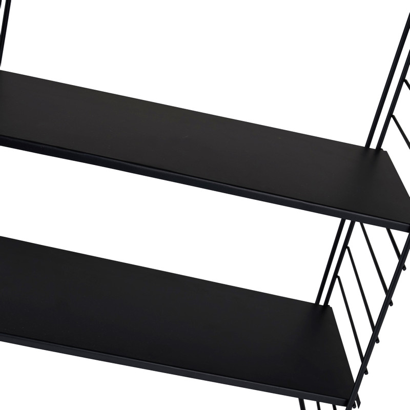 Wandkastje met 3 planken - verstelbaar - 44x22x60 cm 