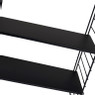 Wandkastje met 3 planken - verstelbaar - 44x22x60 cm 