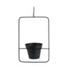 Hanger bloempot in vierkant frame - 23x14x36 cm 