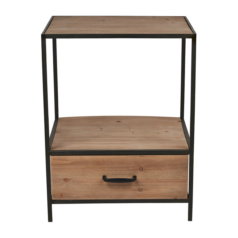 Ladekastje Victor - metaal/MDF - 46x37x60 cm