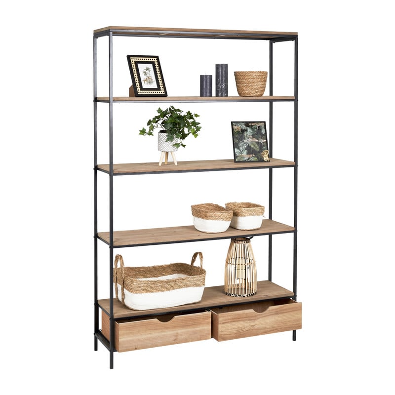 Kast Boris XL - 2 lades - 110x30x175 cm
