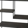 Vakkenkast Lewis - zwart - 75x30x100 cm