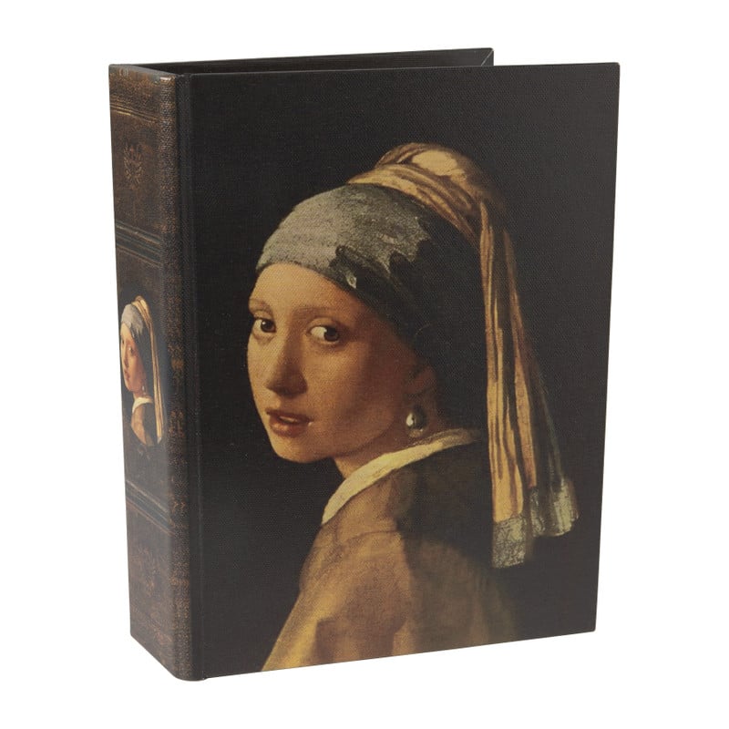 Opbergboek Meisje met parel - 18x6x24 cm