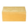 Kistje velvet - geel - ⌀23x14x10 cm