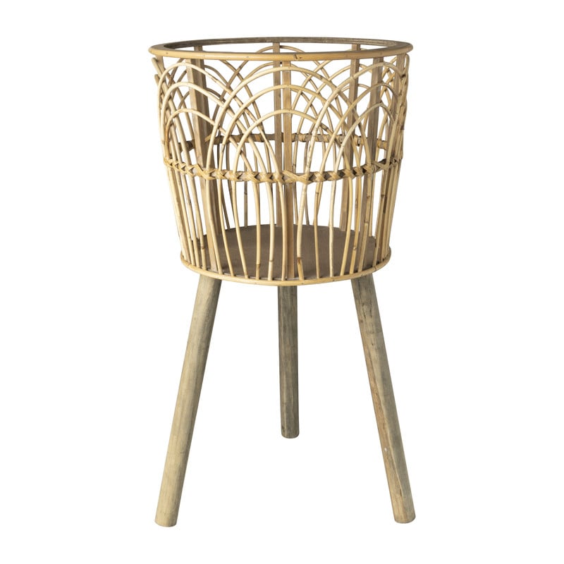 Rotan plantenbak - ø34x63 cm 
