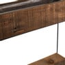 Recycle plantenbak kast met plankjes - 55x20x71cm