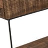 Recycle plantenbak kast met plankjes - 35x16x48cm