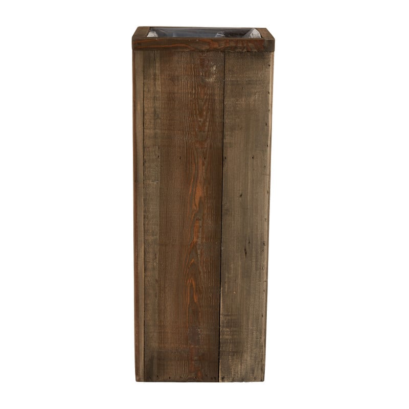Plantenbak gerycled hout - 22x22x58cm