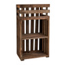 Recycle plantenbak met planken - 25x39x71cm