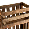 Recycle plantenbak met planken - 25x39x71cm