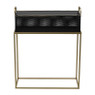 Plantenbak met gouden frame - 51x20x64cm